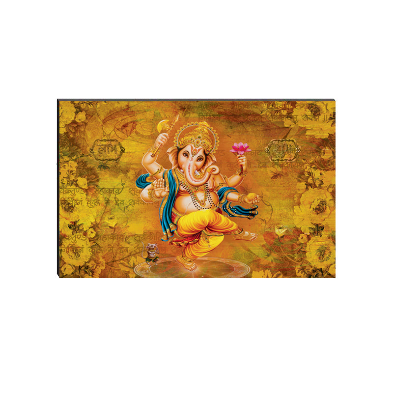 6MM MDF Lord Ganesha Satin Matt Texture UV Art Painting Kafalo