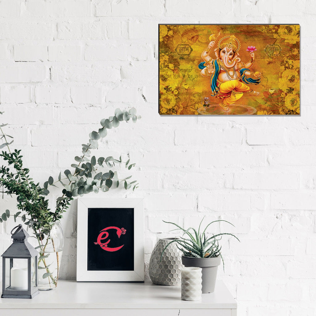 6MM MDF Lord Ganesha Satin Matt Texture UV Art Painting Kafalo