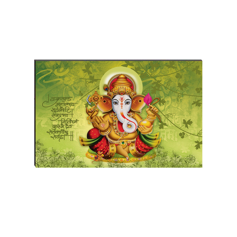 6MM MDF Lord Ganesha Satin Matt Texture UV Art Painting Kafalo