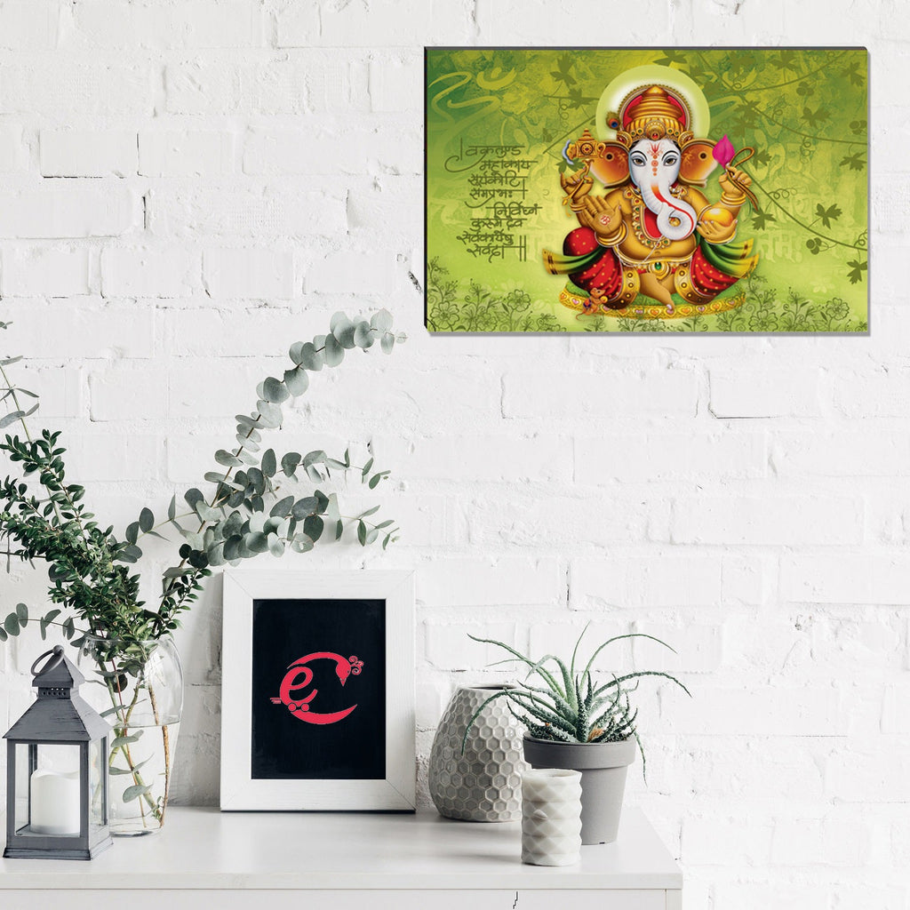 6MM MDF Lord Ganesha Satin Matt Texture UV Art Painting Kafalo