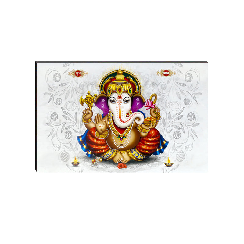 6MM MDF Lord Ganesha Satin Matt Texture UV Art Painting Kafalo