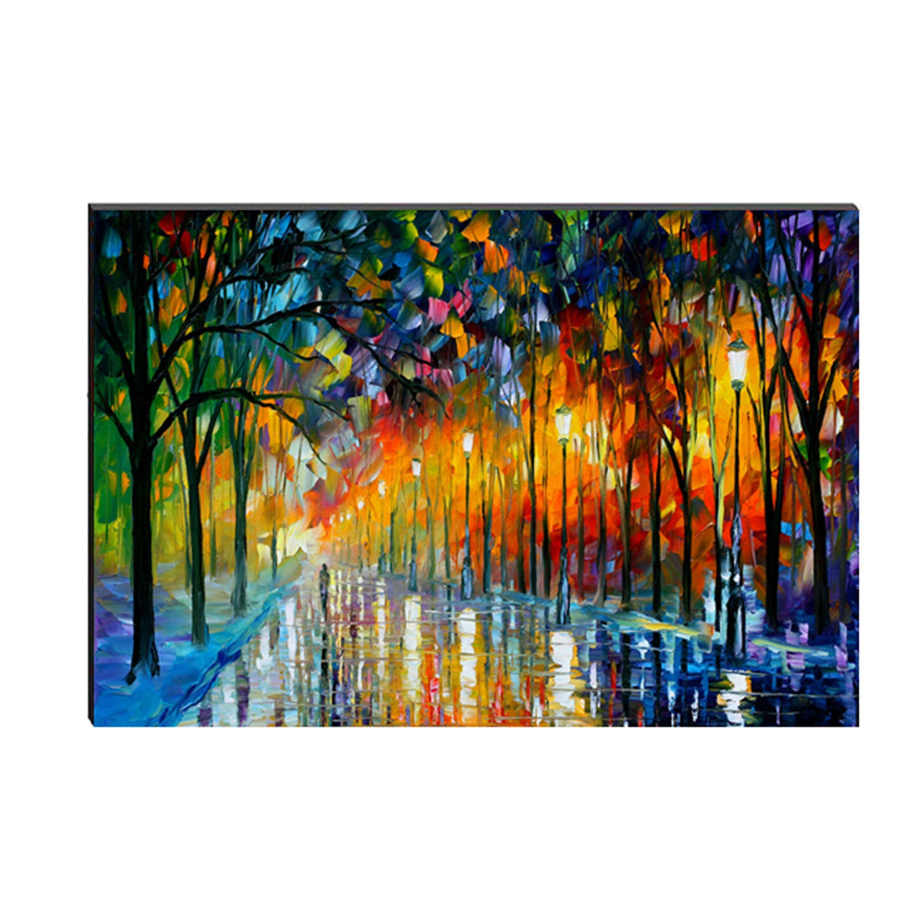 6MM MDF Lovely Rain View Satin Matt Texture UV Art Painting Kafalo