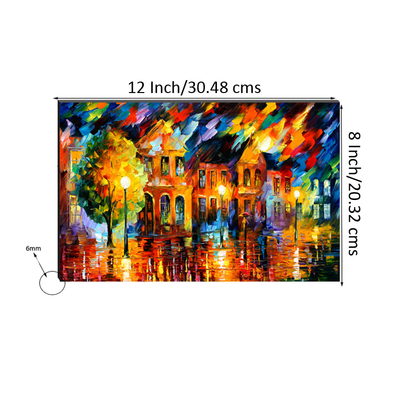 6MM MDF Rain View Satin Matt Texture UV Art Painting Kafalo