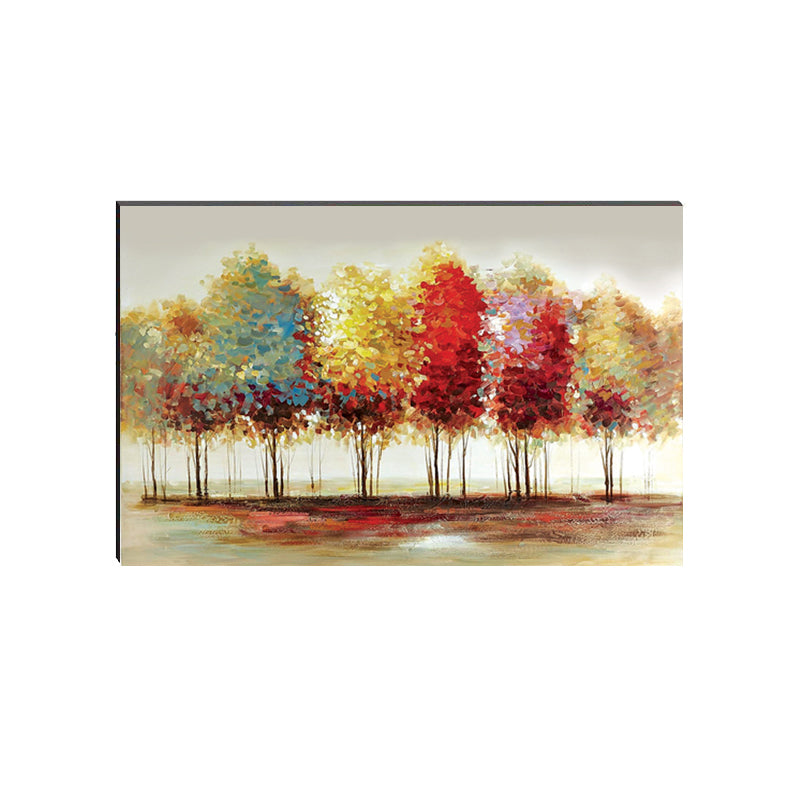 6MM MDF Colorful Trees Satin Matt Texture UV Art Painting Kafalo