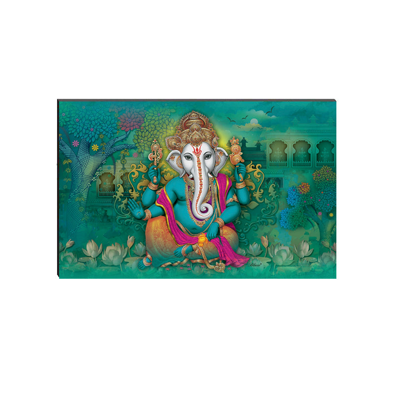 6MM MDF Lord Ganesha Satin Matt Texture UV Art Painting Kafalo