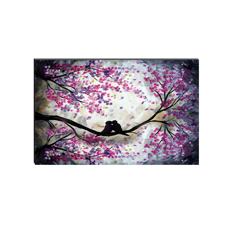 6MM MDF Kissing Love Birds Satin Matt Texture UV Art Painting Kafalo