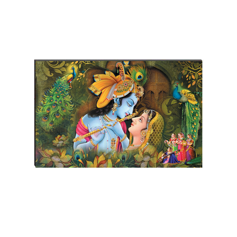 6MM MDF Radha Krishna Satin Matt Texture UV Art Painting Kafalo