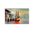 6MM MDF Boat in River View Satin Matt Texture UV Art Painting Kafalo