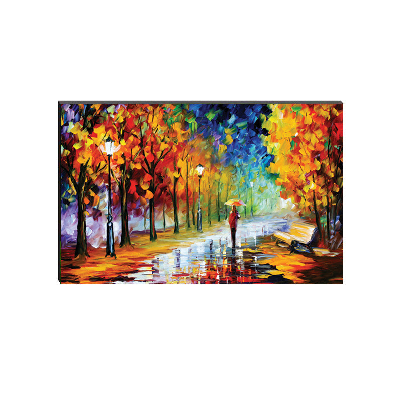 6MM MDF Lovely Rain View Satin Matt Texture UV Art Painting Kafalo