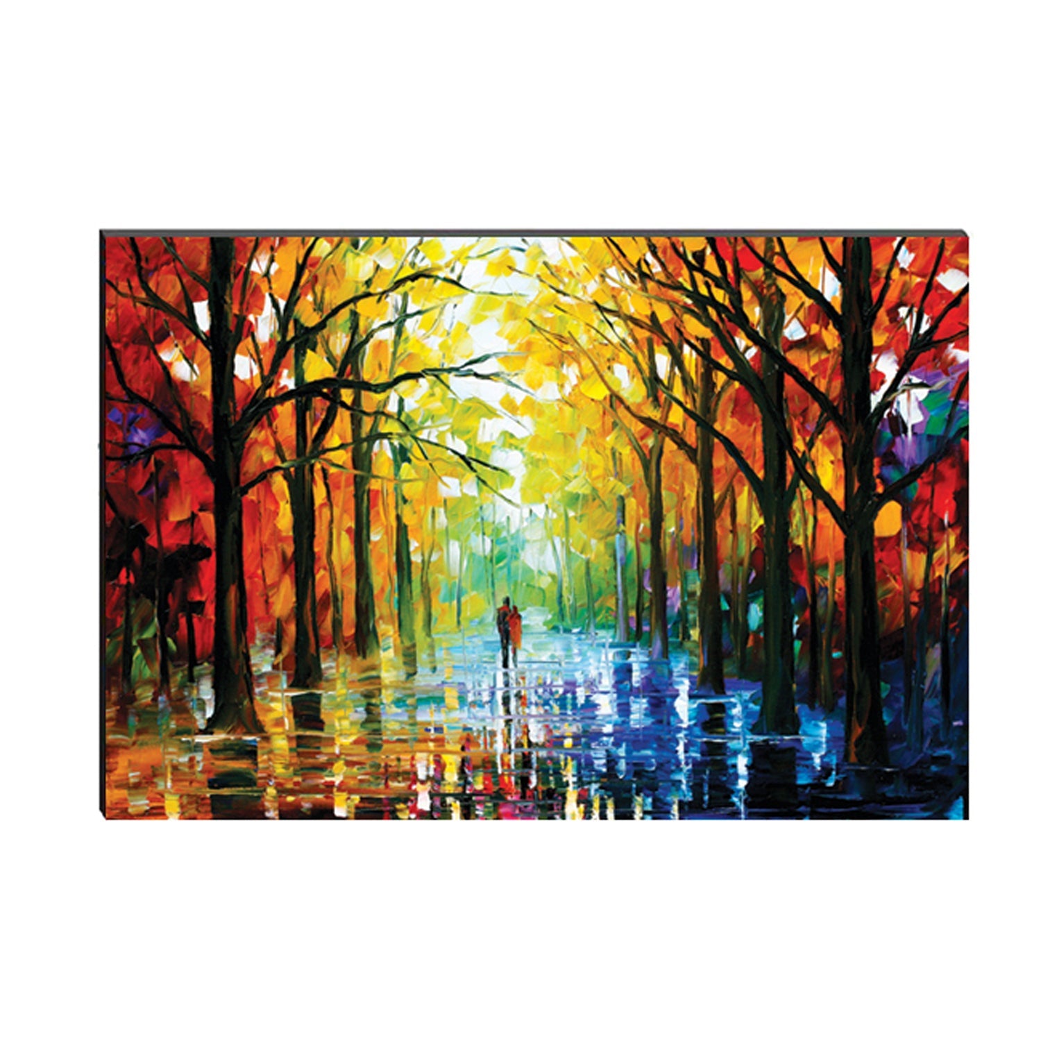 6MM MDF Lovely Rain View Satin Matt Texture UV Art Painting Kafalo