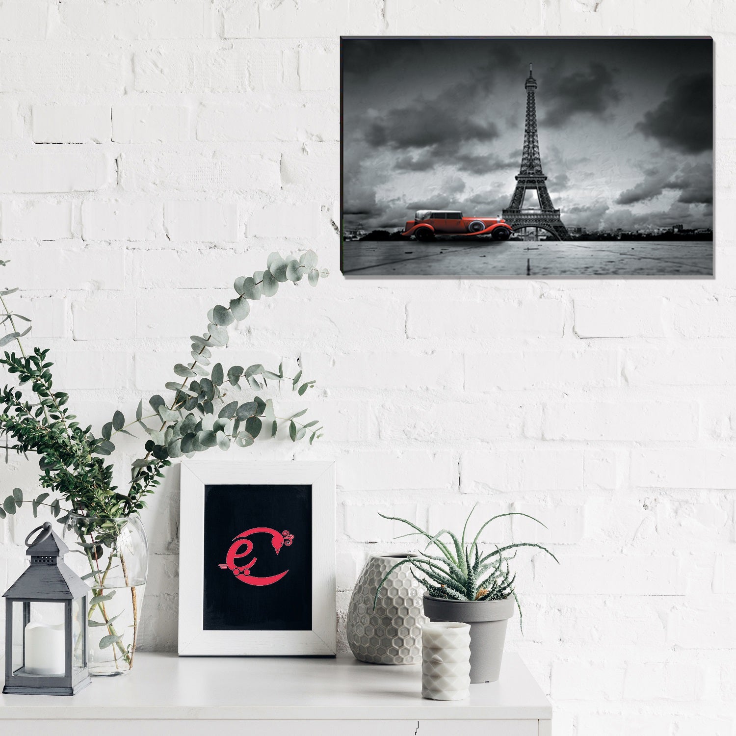 6MM MDF Eiffel Tower Satin Matt Texture UV Art Painting Kafalo