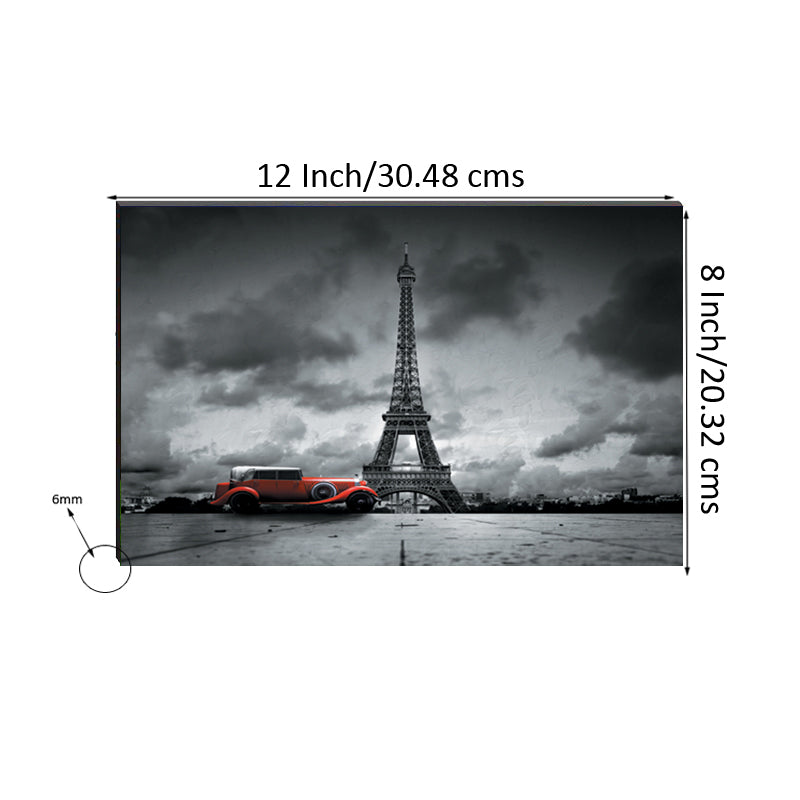 6MM MDF Eiffel Tower Satin Matt Texture UV Art Painting Kafalo