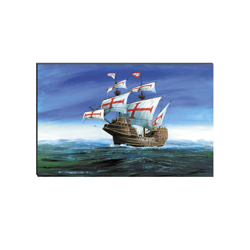 6MM MDF Sailing Vintage Ship in Ocean Satin Matt Texture UV Art Painting Kafalo