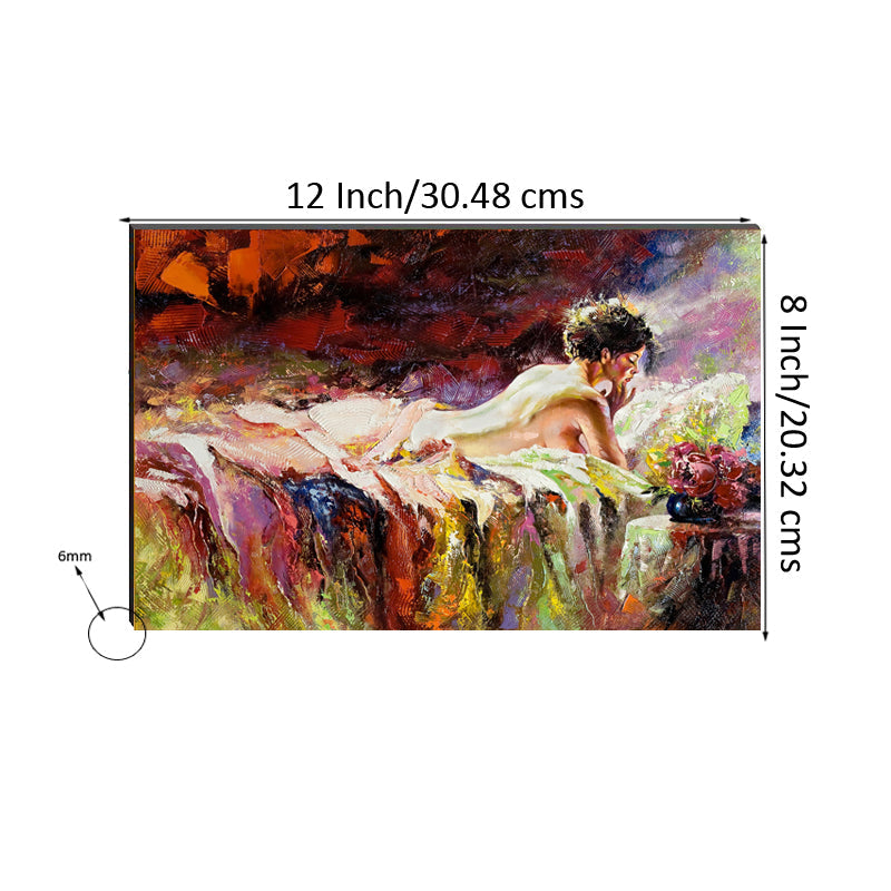 6MM MDF Abstract Girl Satin Matt Texture UV Art Painting Kafalo