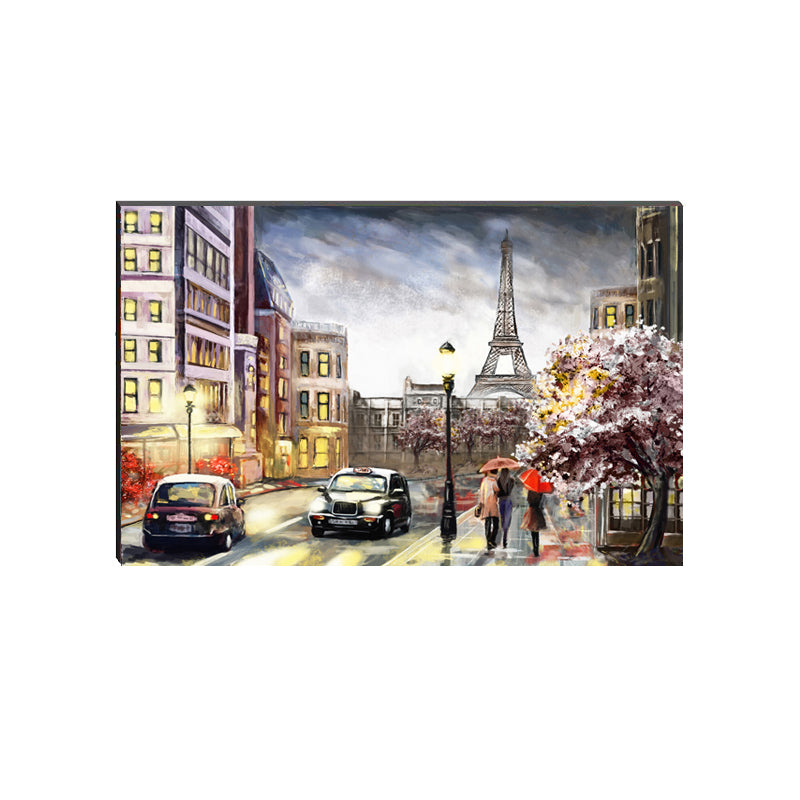 6MM MDF Eiffel Tower with City View Satin Matt Texture UV Art Painting Kafalo
