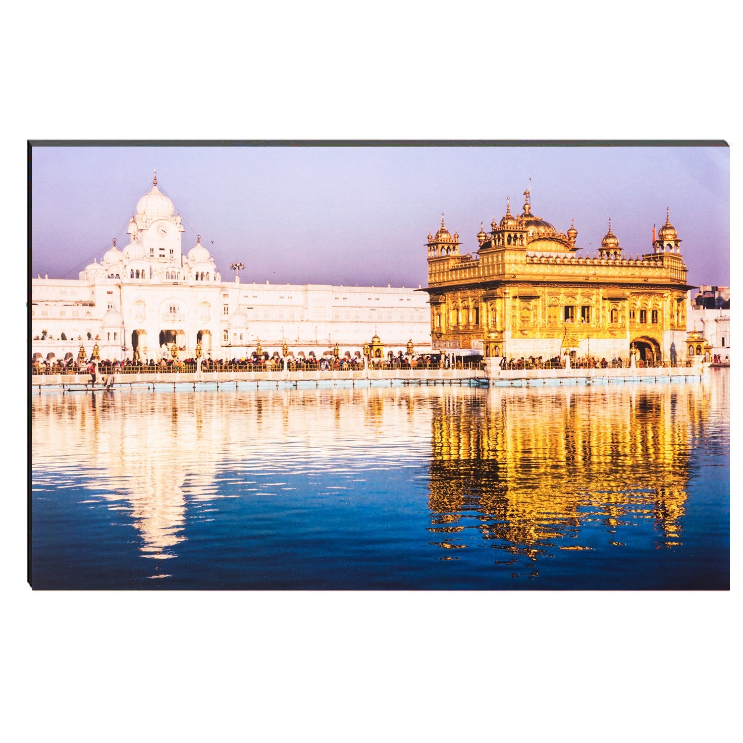 6MM MDF Golden Temple Satin Matt Texture UV Art Painting Kafalo
