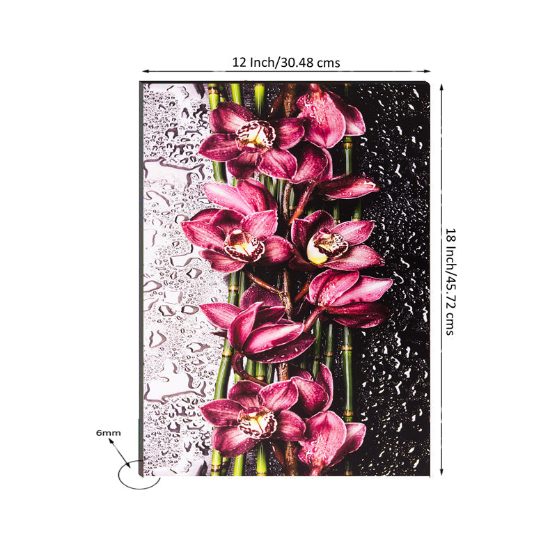 6MM MDF Botanical Floral Satin Matt Texture UV Art Painting Kafalo