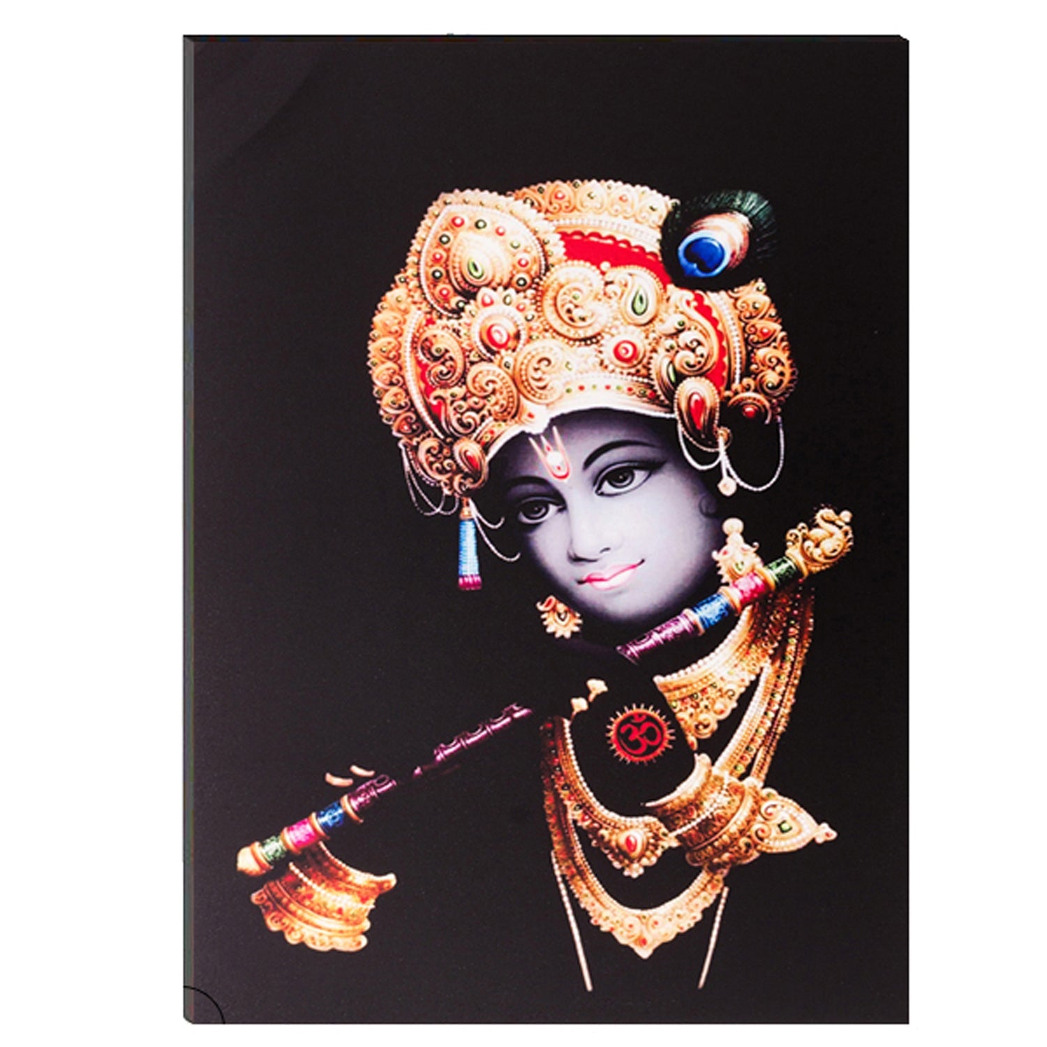 Lord Krishna Painting Digital Printed Religious Wall Art Kafalo