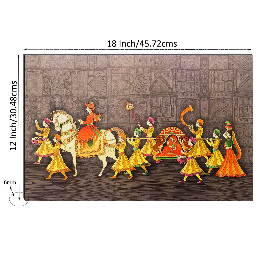 6MM MDF Royal Possession Satin Matt Texture UV Art Painting Kafalo