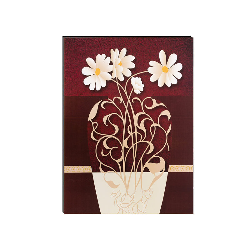 6MM MDF Botanical Floral Satin Matt Texture UV Art Painting Kafalo