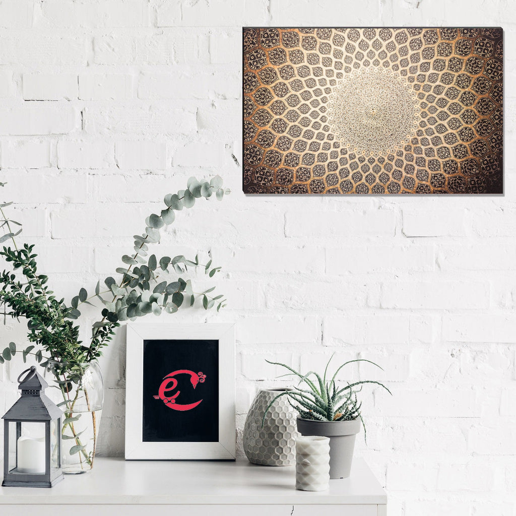 6MM MDF Abstract Ethnic Design Satin Matt Texture UV Art Painting Kafalo