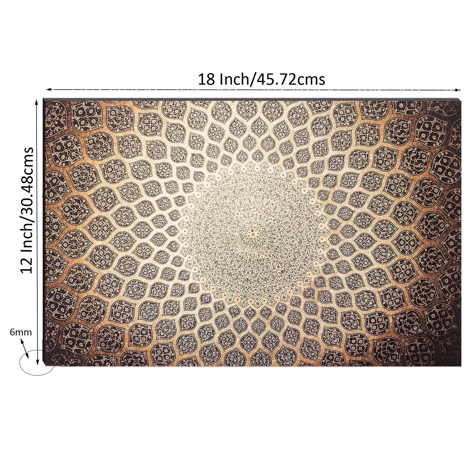 6MM MDF Abstract Ethnic Design Satin Matt Texture UV Art Painting Kafalo