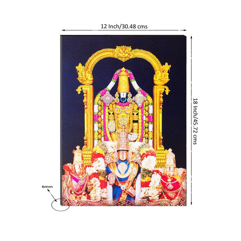 6MM MDF Lord Balaji Satin Matt Texture UV Art Painting Kafalo