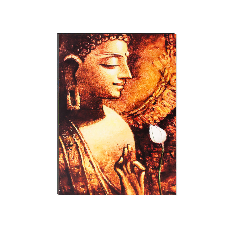 6MM MDF Meditating Lord Buddha Satin Matt Texture UV Art Painting Kafalo