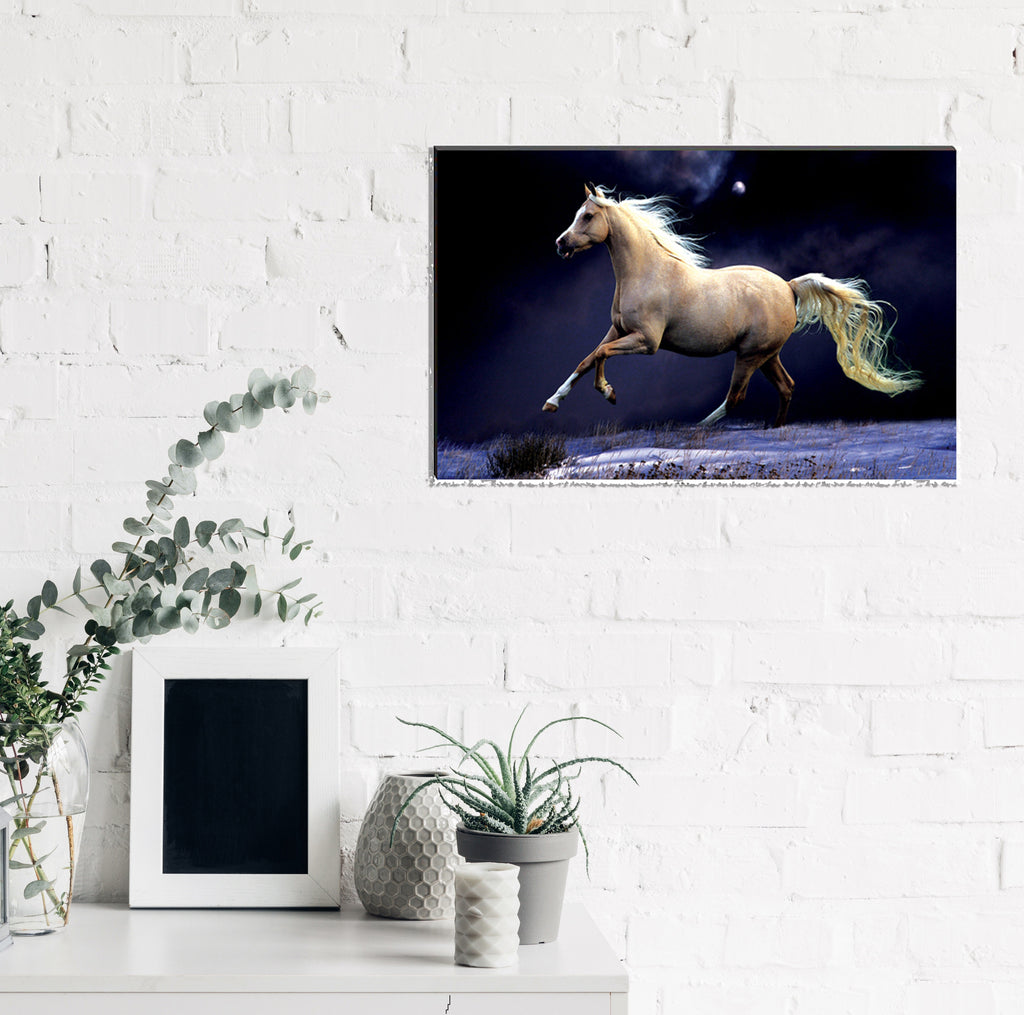 6MM MDF Running Horse Satin Matt Texture UV Art Painting Kafalo