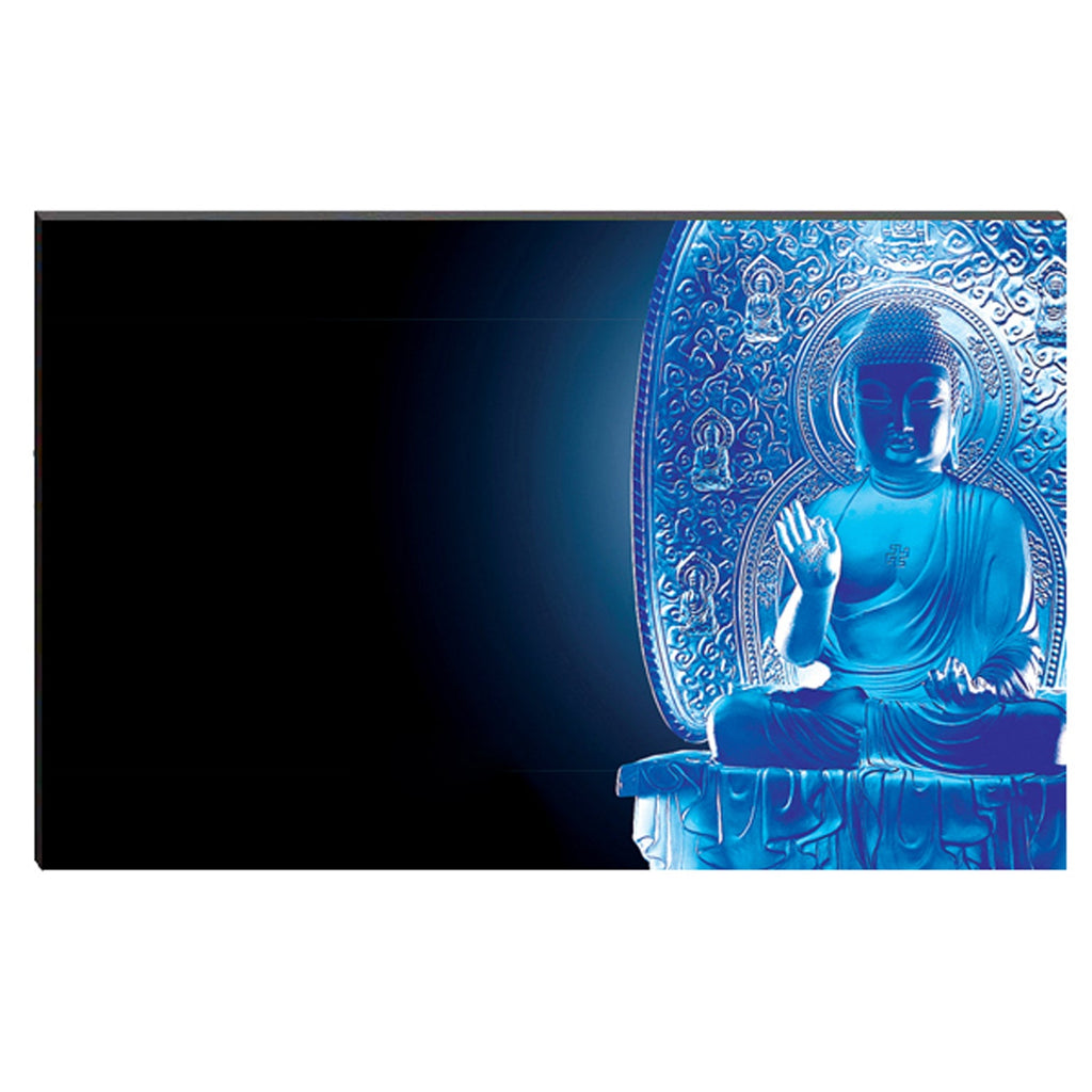 6MM MDF Meditating Lord Buddha Satin Matt Texture UV Art Painting Kafalo