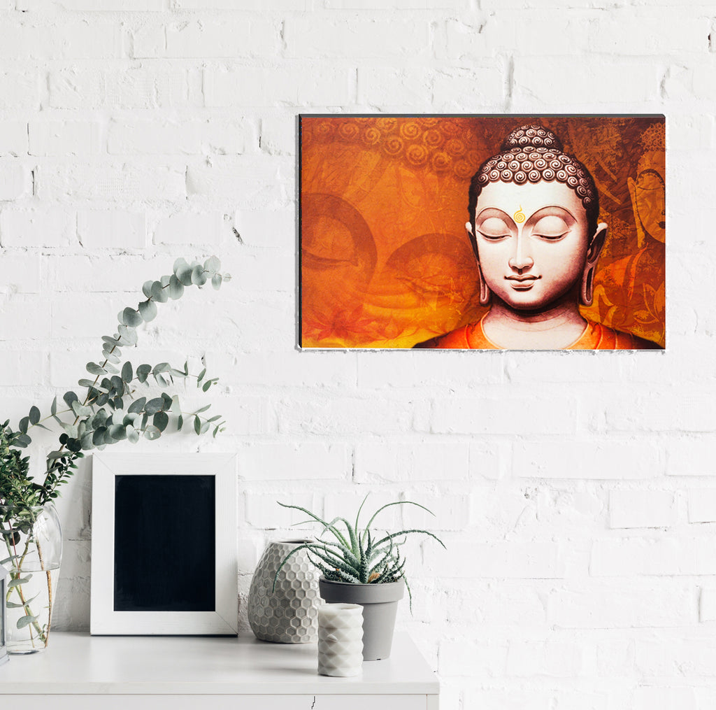 6MM MDF Spiritual Lord Buddha Satin Matt Texture UV Art Painting Kafalo