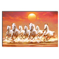 6MM MDF 7 Lucky Running Horses Satin Matt Texture UV Art Painting Kafalo