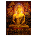 6MM MDF Spiritual Lord Buddha Satin Matt Texture UV Art Painting Kafalo