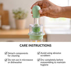 Two In One Oil Brush And Spray Bottle 180ml Green Nestasia