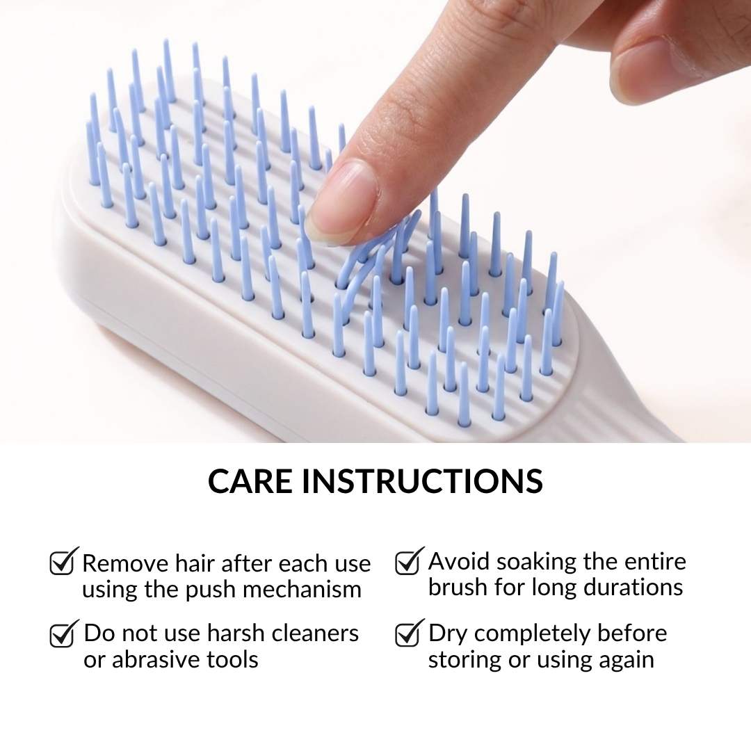 Self Cleaning Hair Brush Nestasia