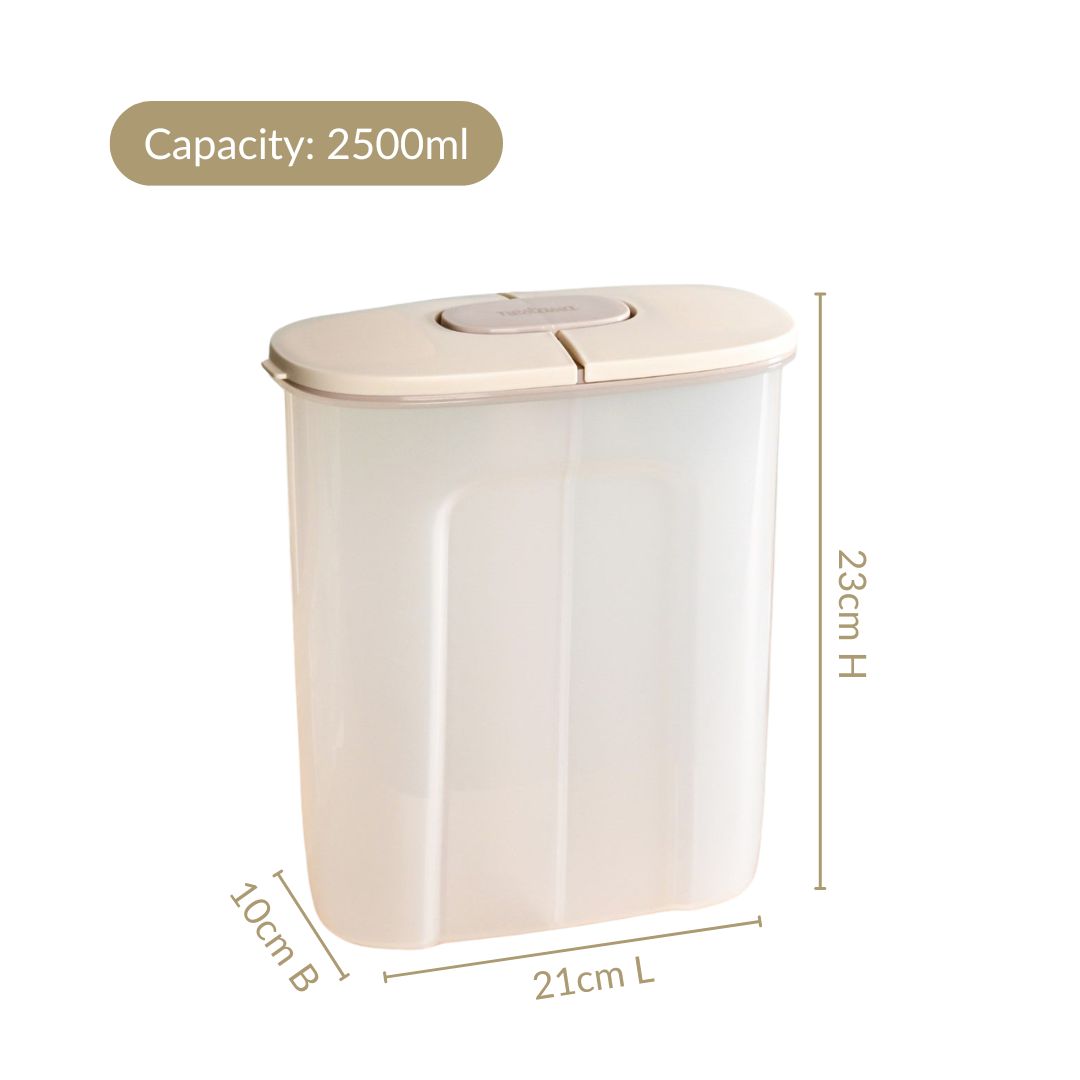 Dual Compartment Airtight Food Storage Container 2500ml Nestasia
