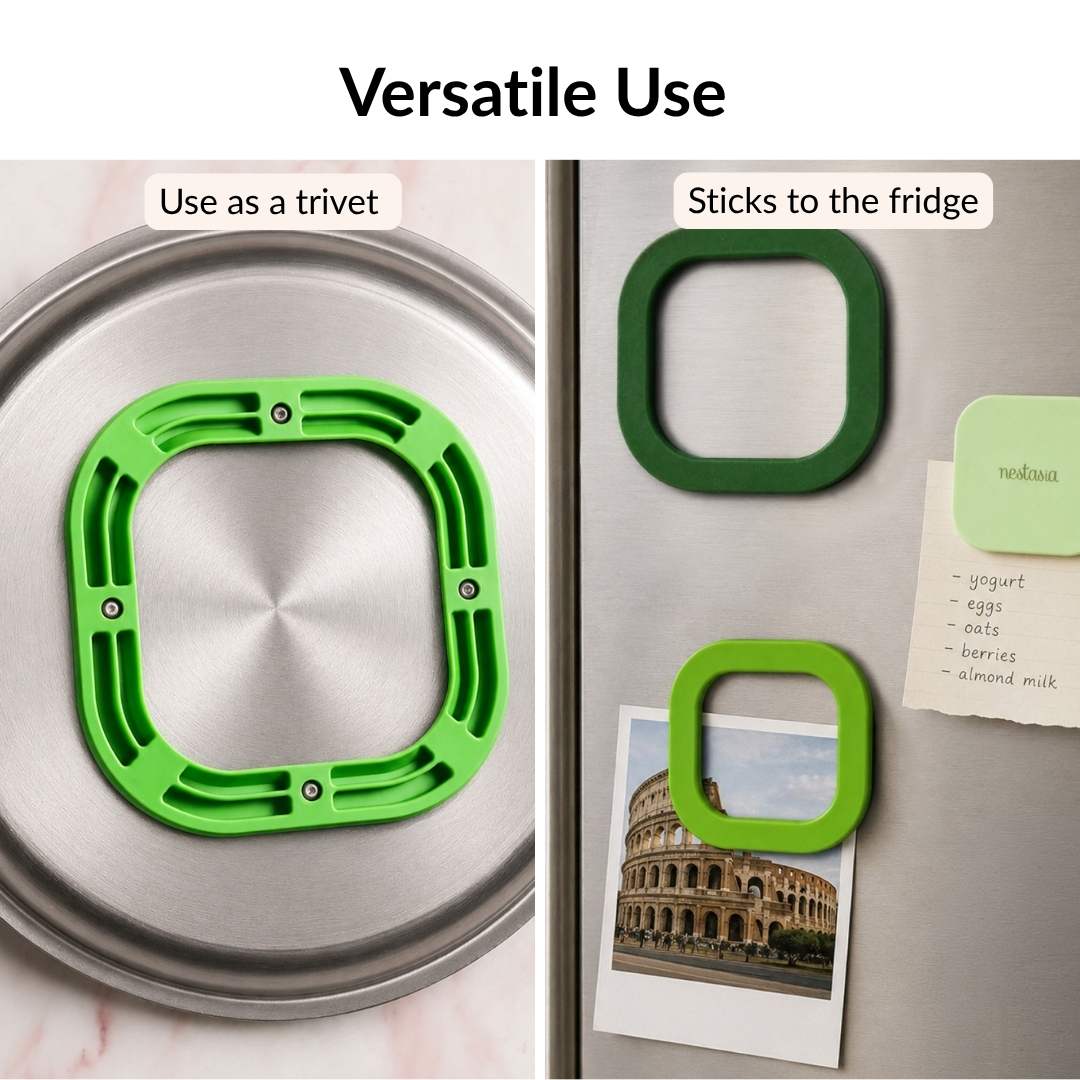 Ombre Green Magnetic Trivet Set Of 3 Nestasia