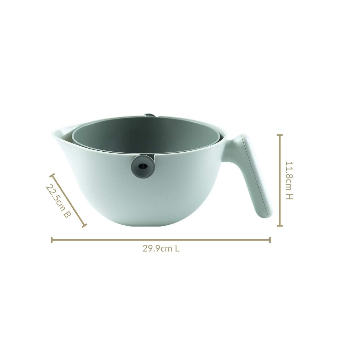 2 In 1 Kitchen Colander And Bowl 2000ml Nestasia
