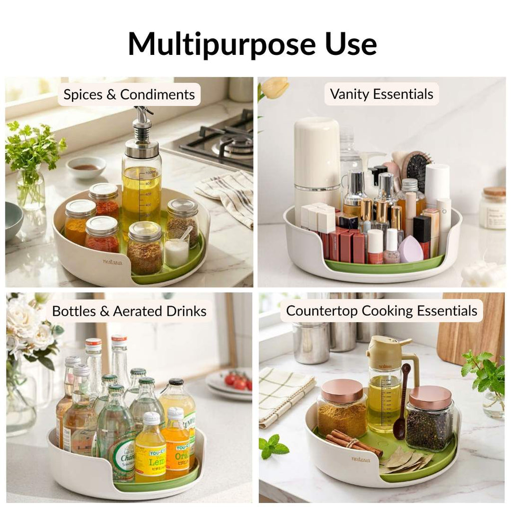 Multipurpose Rotating Organizer Tray Nestasia