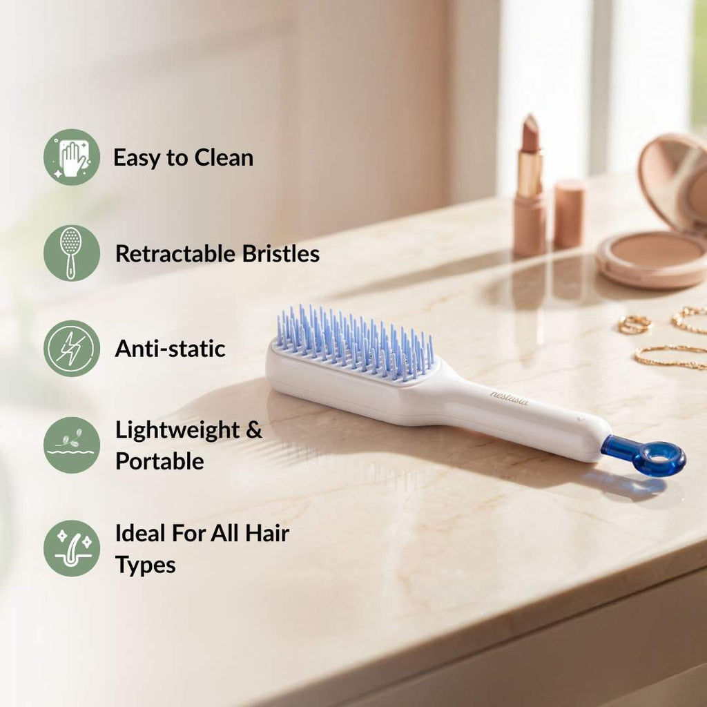 Self Cleaning Hair Brush Nestasia