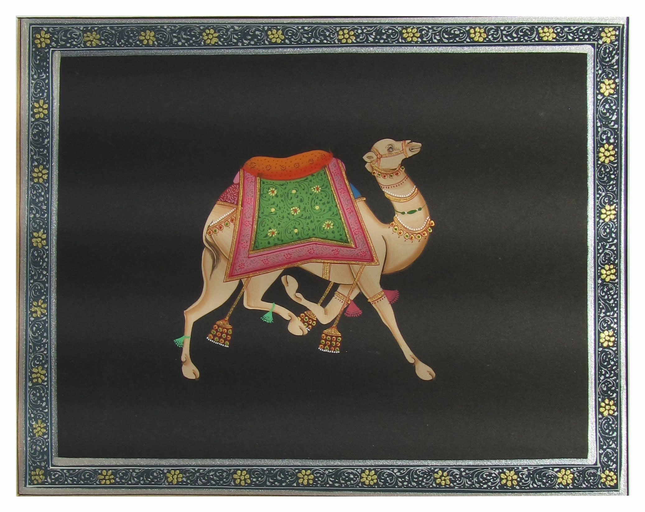 Camel Miniature Original Art Paper Painting Kafalo