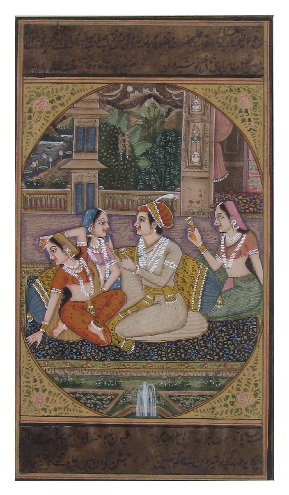 Melodious Sprink Mughal Painting Original Art Paper Painting Kafalo