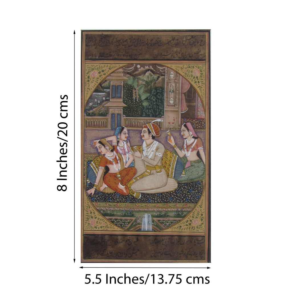 Melodious Sprink Mughal Painting Original Art Paper Painting Kafalo