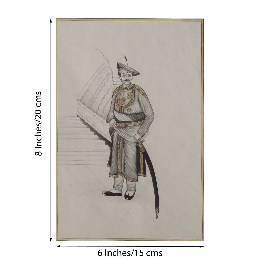 Prince of Royal Dynasty Original Art Paper Painting Kafalo