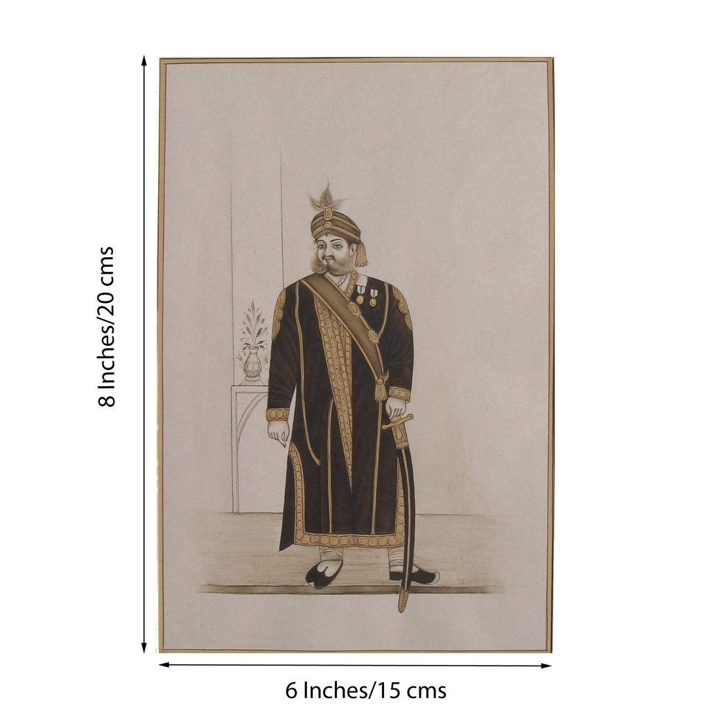 Prince of Royal Kingdom Original Art Paper Painting Kafalo