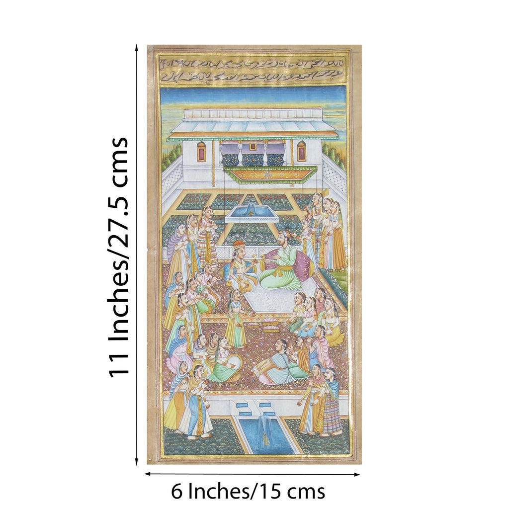 King and Queen Romatic Moments Original Art Paper Painting Kafalo