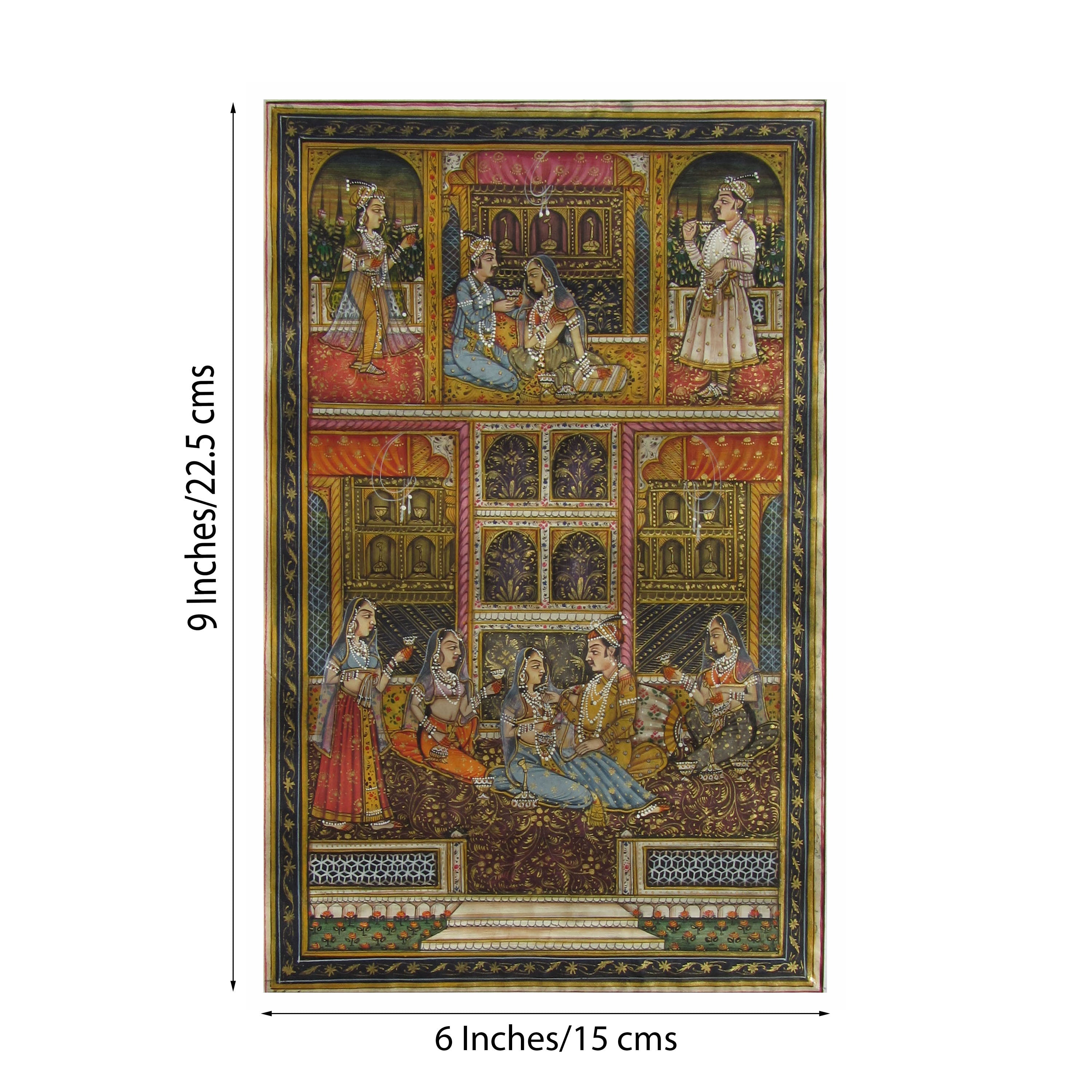 Mughal Love Scene Original Art Paper Painting Kafalo