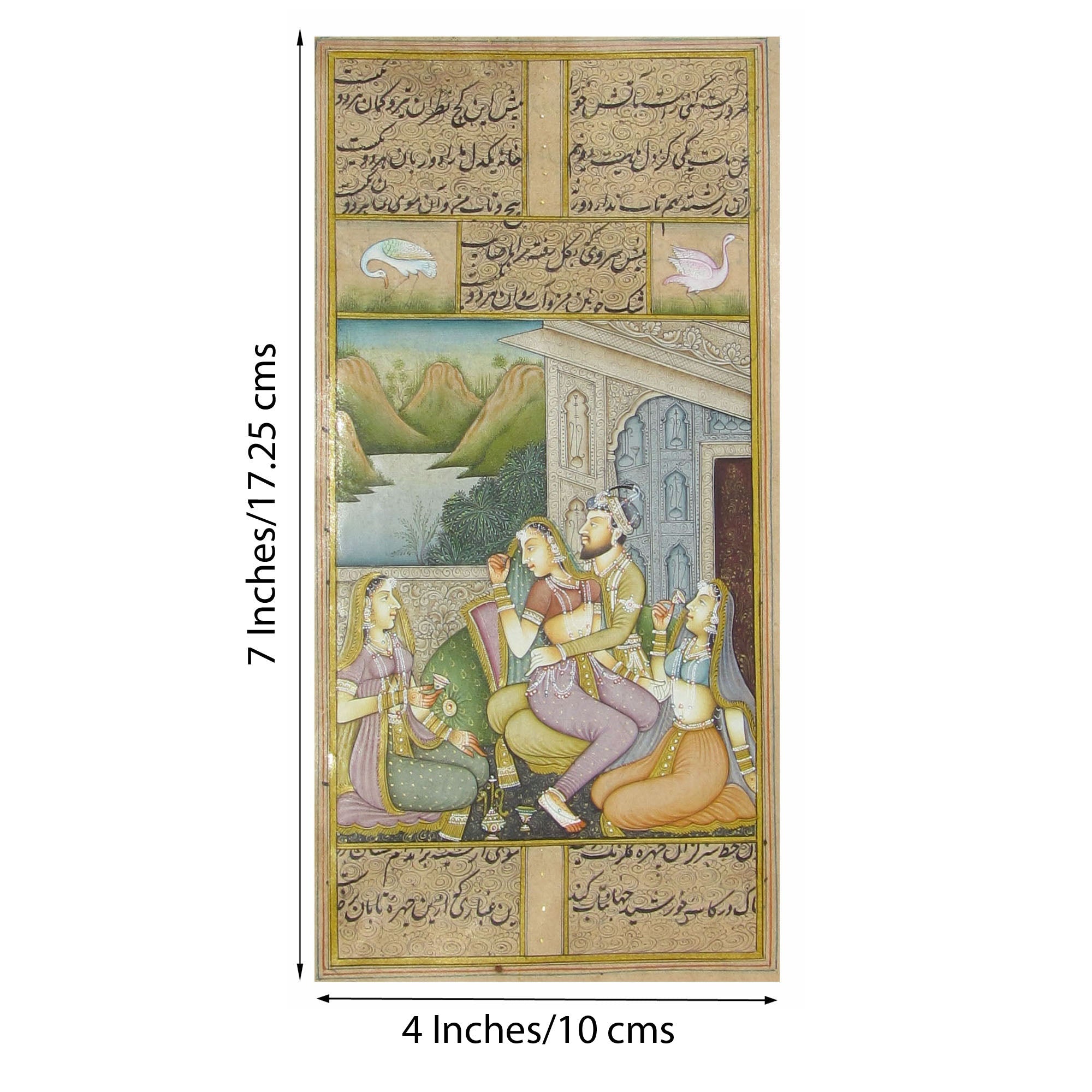 King and Queen Romatic Moments Original Art Paper Painting Kafalo