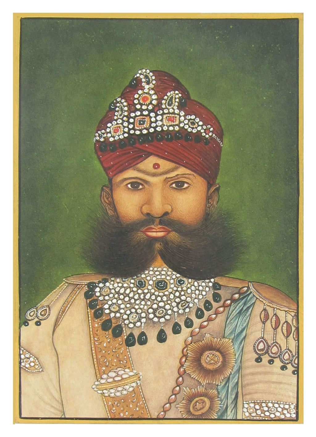 Royal King Original Art Paper Painting Kafalo