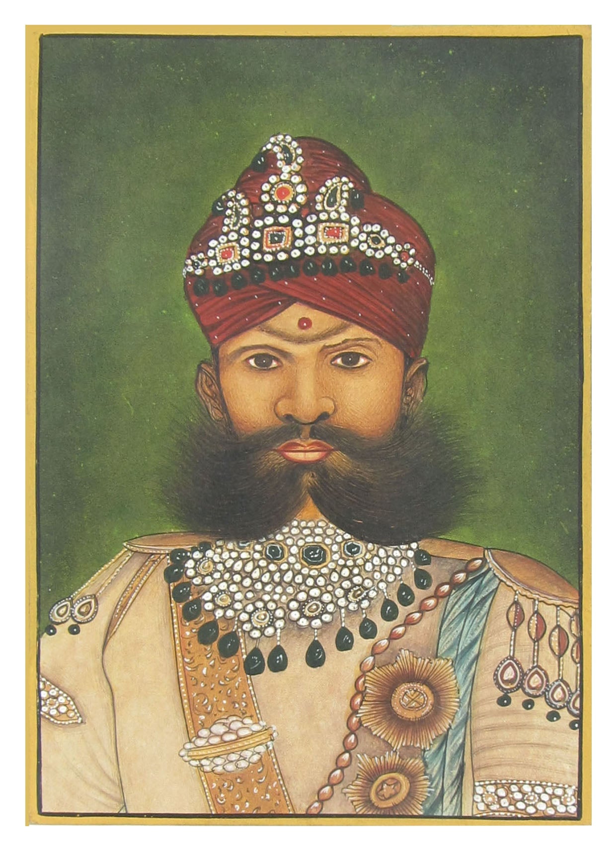 Royal King Original Art Paper Painting Kafalo